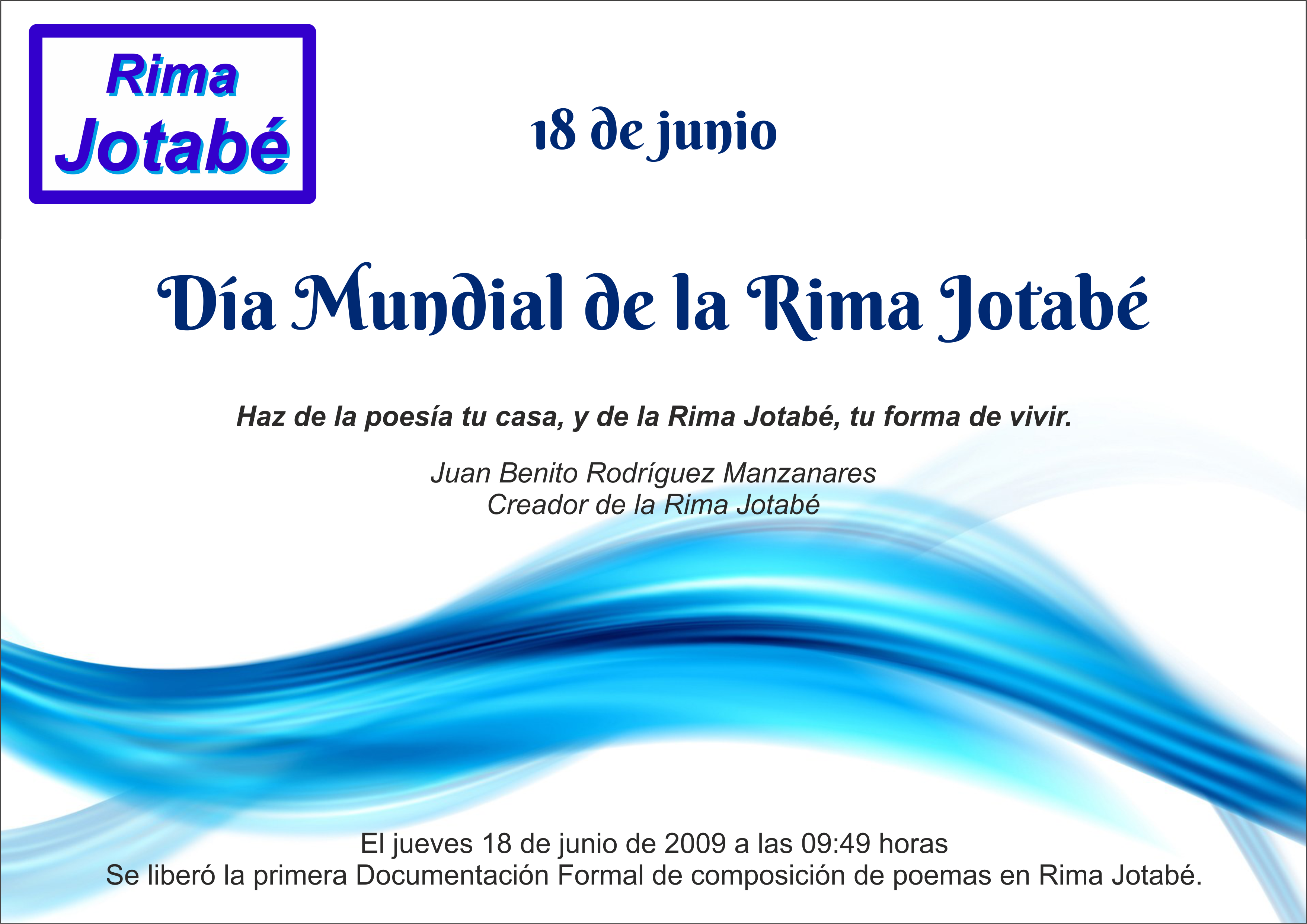 Día Mundial de la Rima Jotabé 2019
